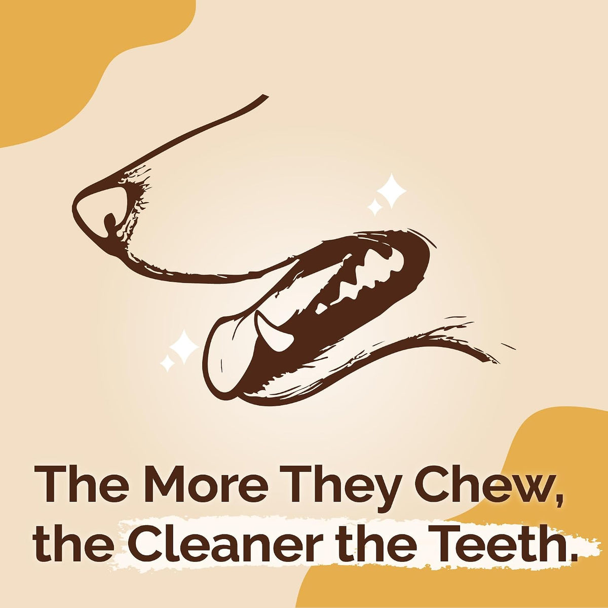 Gootoe oral care chew sticks for plaque and tartar control on a plain background.