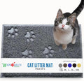 Andalus Brands small cat litter mat front view grey mesh