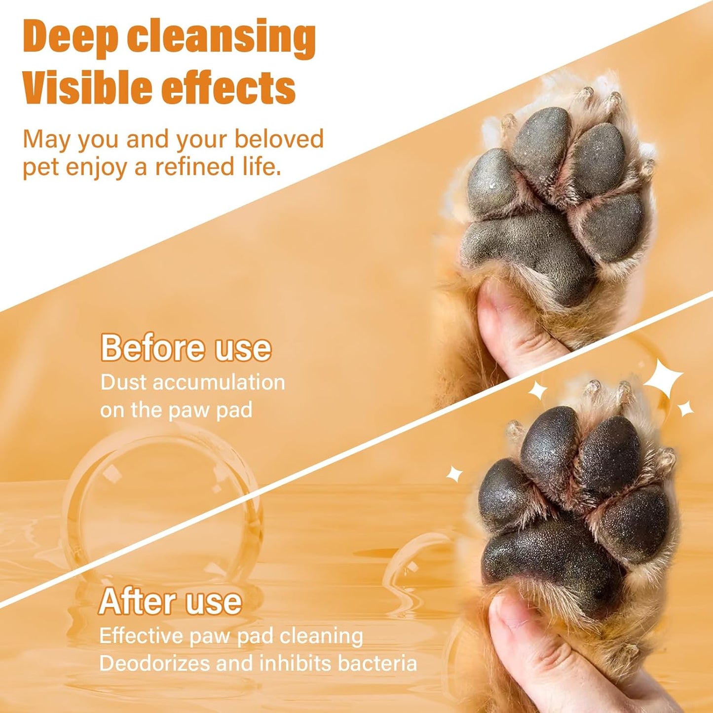 GJYC PET rose scented waterless shampoo for pets