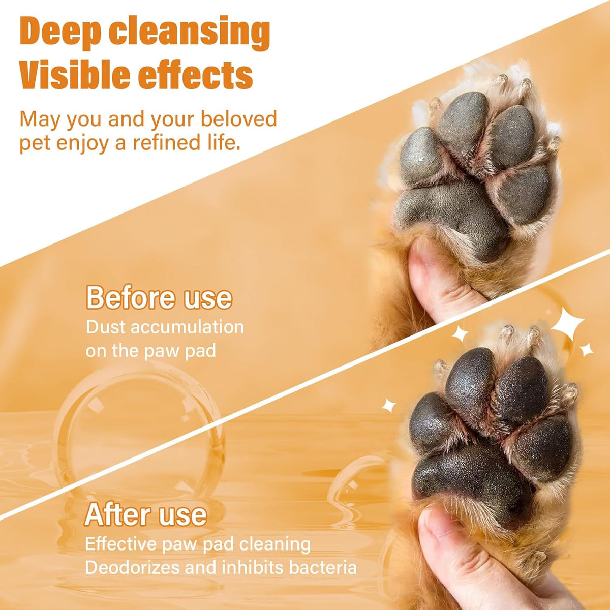 GJYC PET rose scented waterless shampoo for pets