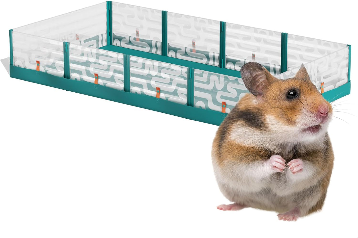 Omlet Large Foldable Hamster Playpen with Removable Floor Protector | Quick Pop-Up Design Opens & Closes in Seconds | Spacious Indoor & Outdoor Exercise Pen for Hamsters & Small Animals - Image 1