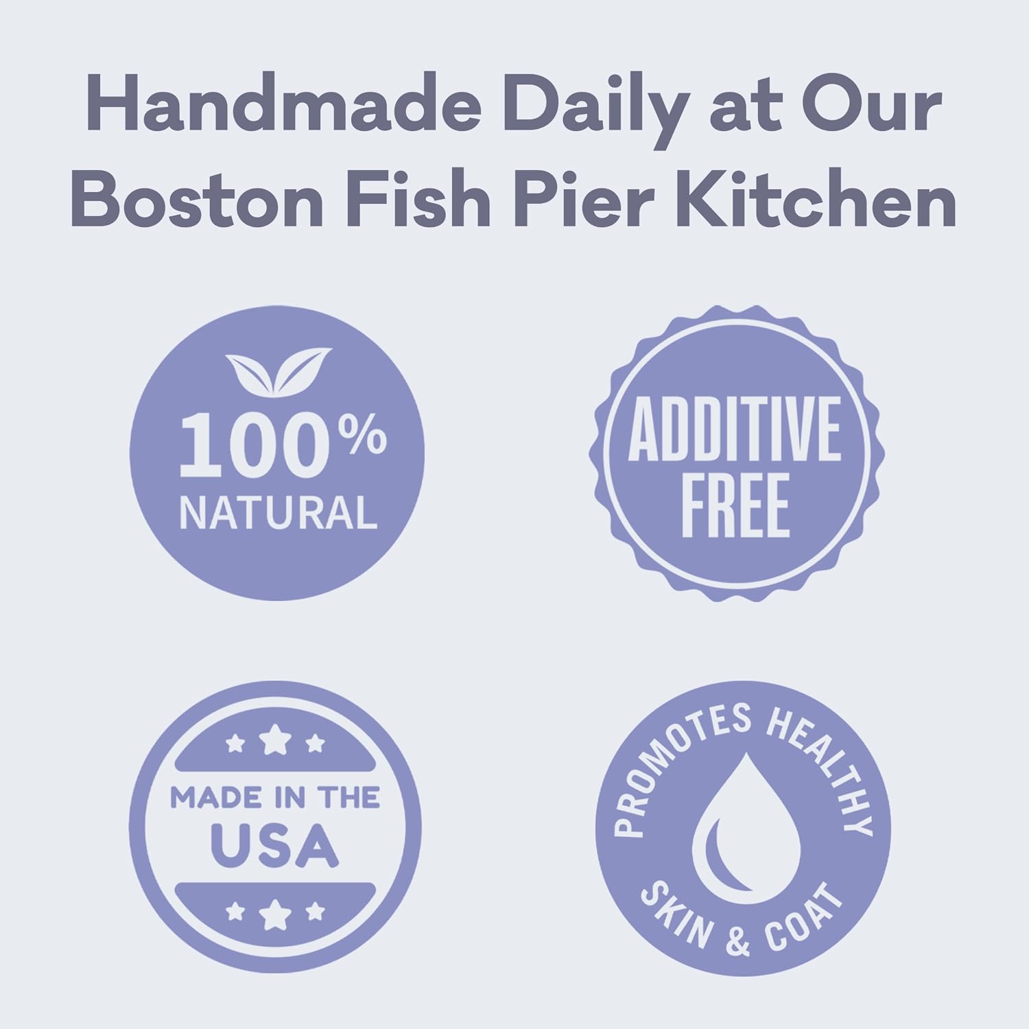 Polkadog cod skin treats highlighting grain-free ingredients