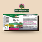 Nature's Answer Myrrh Gum fluid extract dropper bottle for oral care