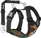 SlowTon Dog Seat Belt Harness for Car, Dog Car Harness Adjustable Mesh Breathable & Dog Seatbelt Safety Tether with Elastic Bungee for Small Medium Large Pets(Black, Double Clip, M) - Image 12