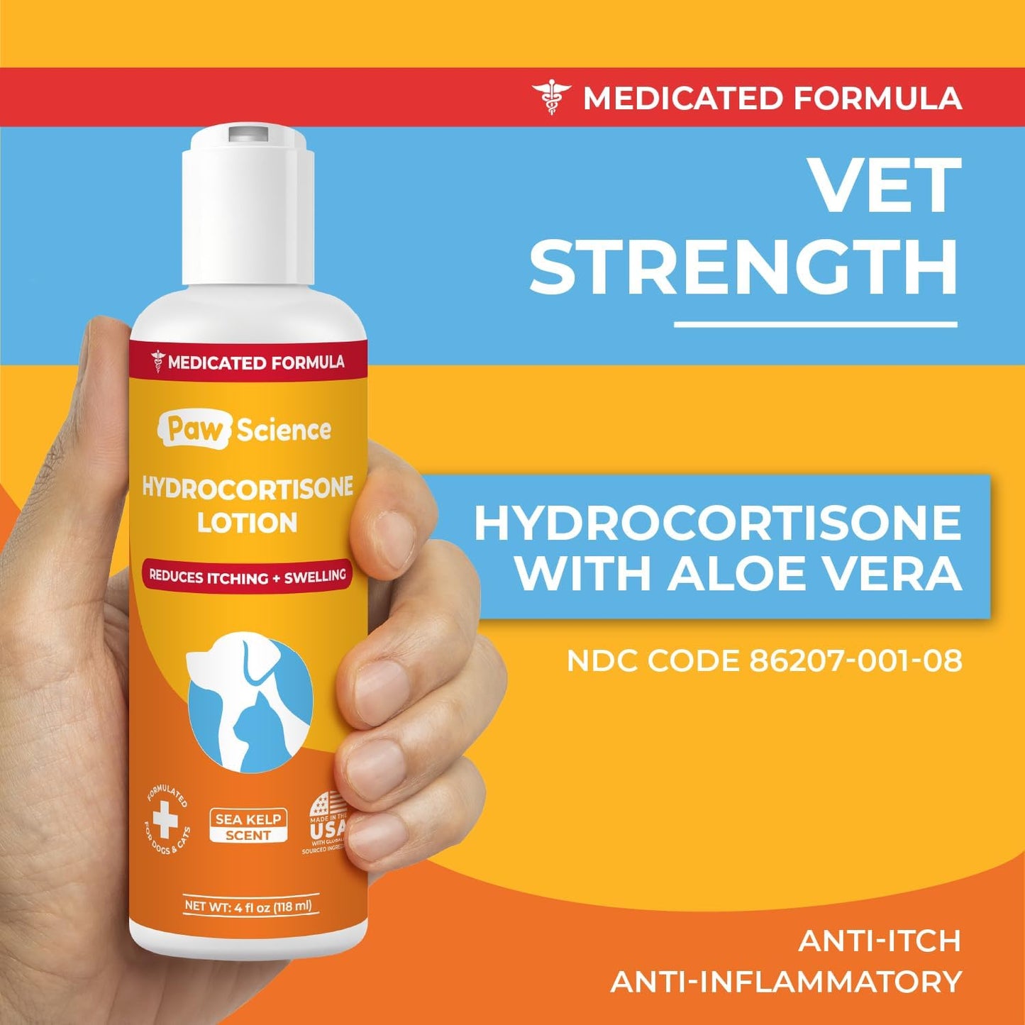 Paw Science hot spot treatment medicated lotion for dogs and cats
