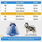 Close up of double-layer mesh material on Vithael dog cone