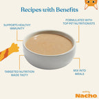 Packaging of Made By Nacho digestive meal topper for cats