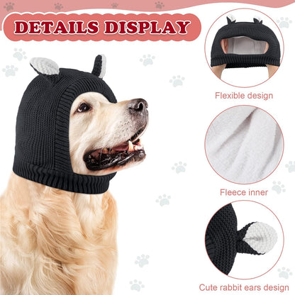 Frienda calming dog hood on medium dog