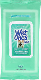 Wet Ones Multi Purpose Pets Wipes, 300 Count, Fragrance Free, Dog Wipes with Vitamins A C and E, Wet Lock Seal - Image 11