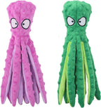 CPYOSN Dog Squeaky Toys Octopus - No Stuffing Crinkle Plush Toys for Puppy Teething, Durable Interactive Chew Toys for Small, Medium and Large Dogs Training and Reduce Boredom, 2 Pack - Image 9
