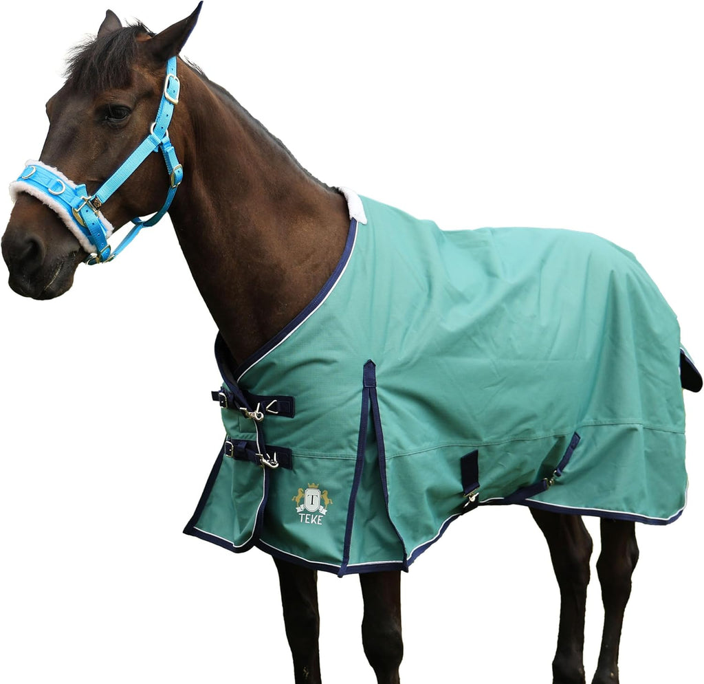 T TEKE Deluxe Turnout Horse Blankets, 1200D Waterproof and Breathable Horse Care Blankets for Winter 200gram Filling (51"-87" Including Miniature/foal Size) - Image 9