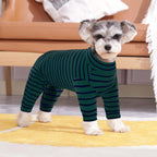Kuoser elastic cotton blend dog bodysuit protecting stomach wounds and skin rashes.