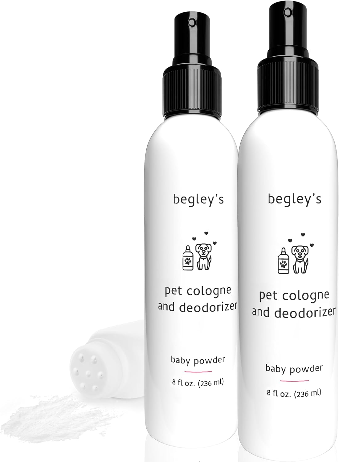 Begley's Pet Cologne and Deodorizer - Premium Essential Oil Dog Perfume Spray Long Lasting and Pet Odor Eliminator - Cat Perfume and Dog Cologne Spray - Baby Powder - 4 oz - Image 11