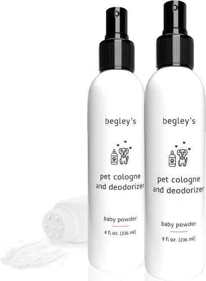 Begley's Pet Cologne and Deodorizer - Premium Essential Oil Dog Perfume Spray Long Lasting and Pet Odor Eliminator - Cat Perfume and Dog Cologne Spray - Baby Powder - 4 oz - Image 11
