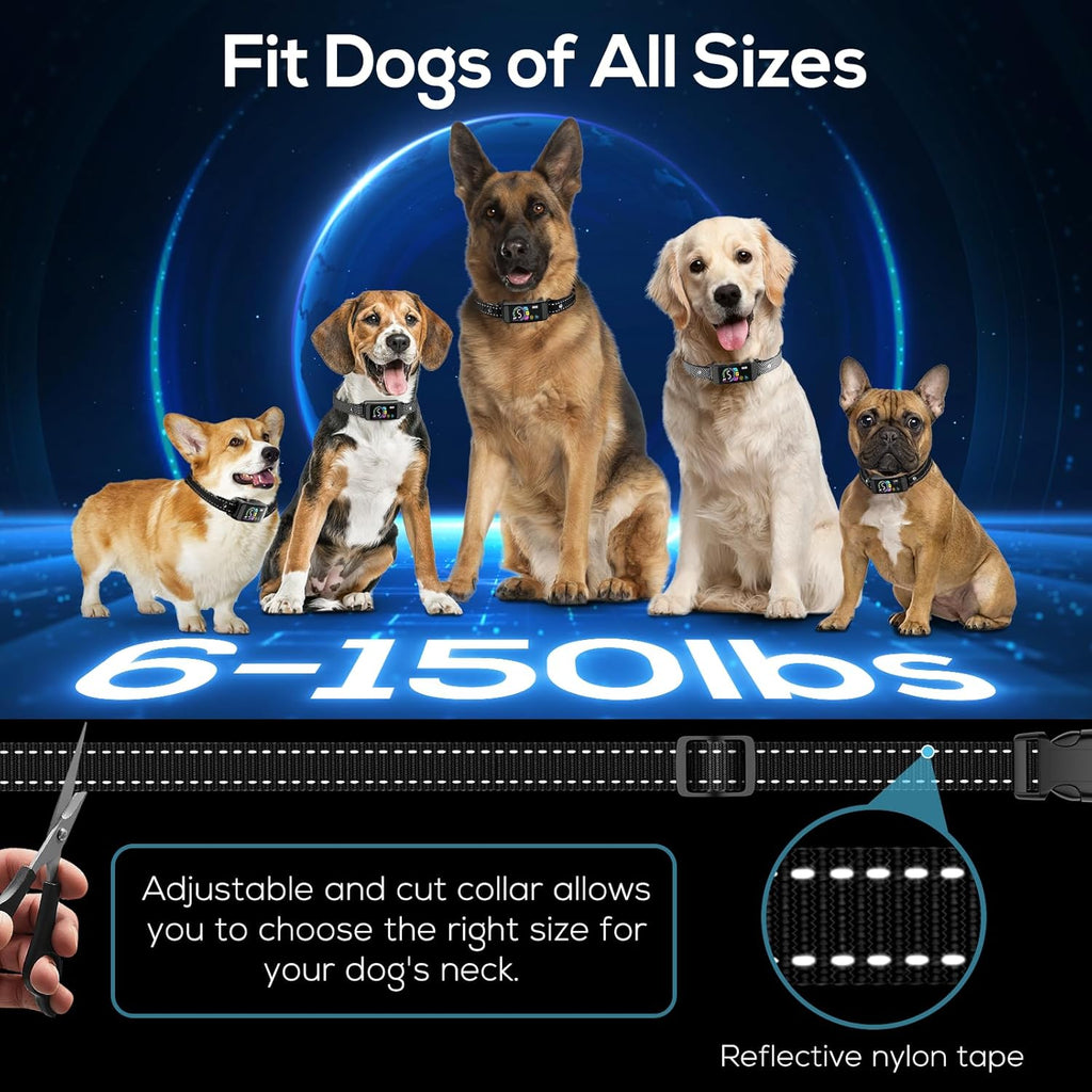 Close up of Keoge smart bark collar waterproof casing