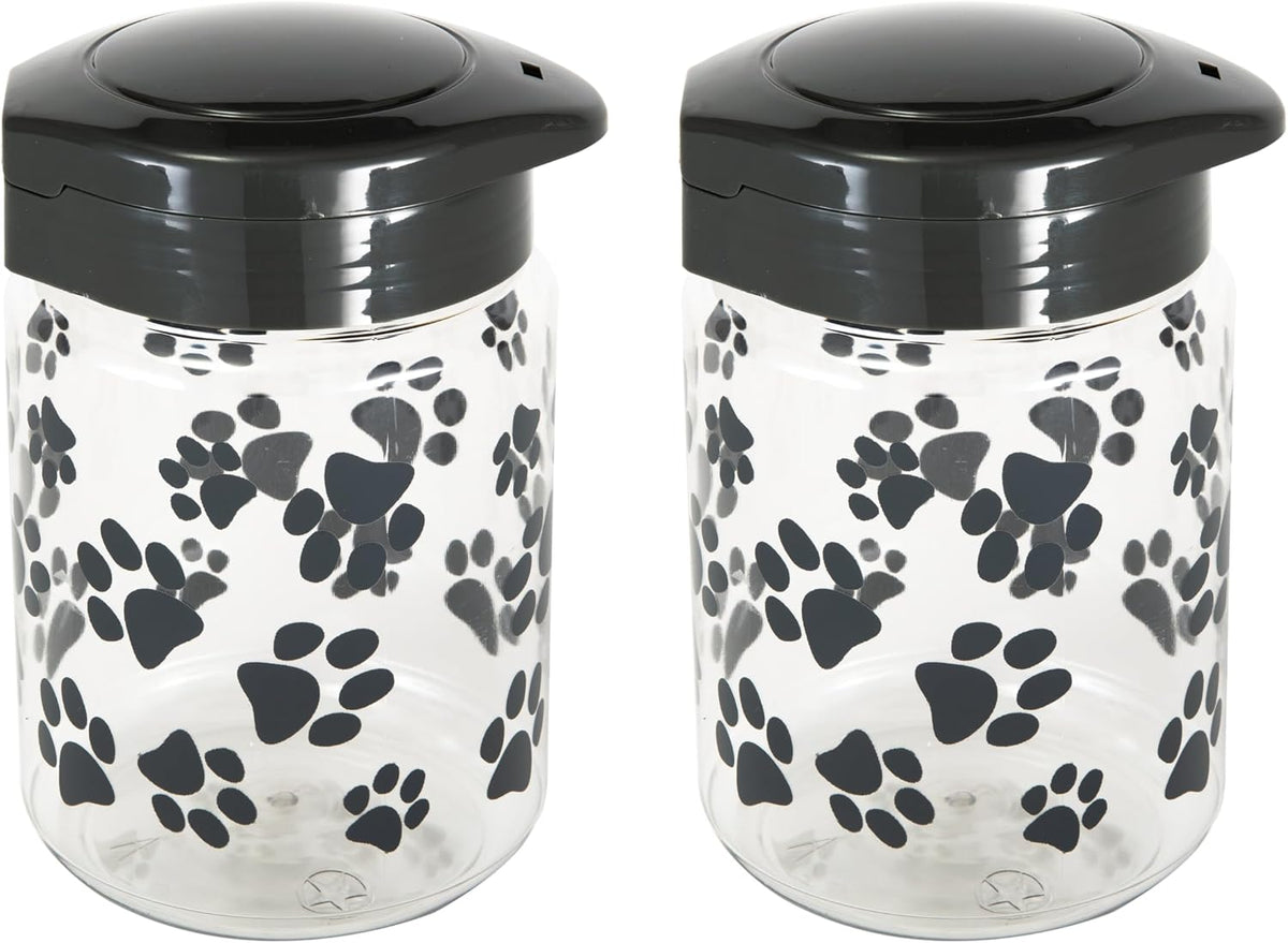 Lixit pet supply food storage jar top view