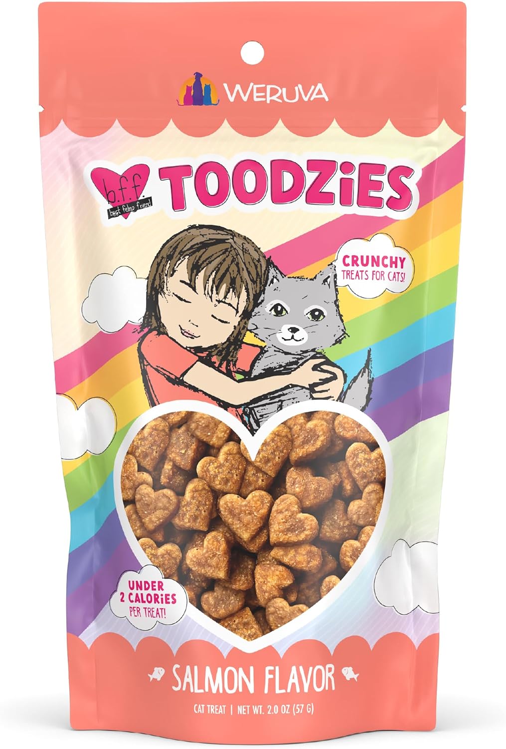 Weruva BFF Toodzies, Chicken and Salmon Crunchy Cat Treats, 2oz Bag - Image 13