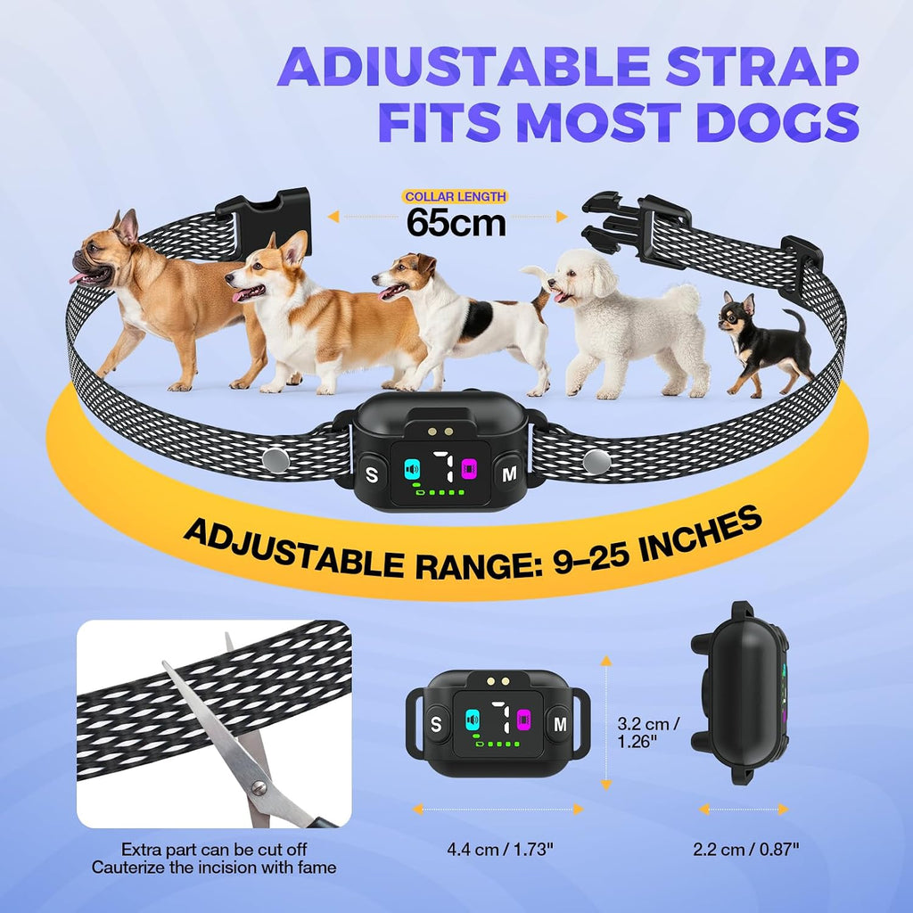 Side view of waterproof PcEoTllar bark collar
