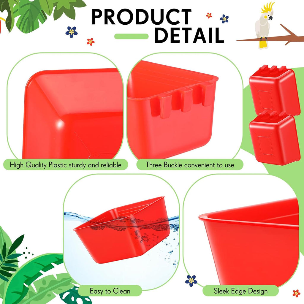 Maxdot chicken watering cup displayed with durable plastic material