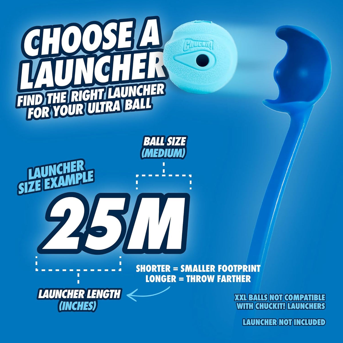 High bounce durable natural rubber Chuckit! fetch ball for medium dogs