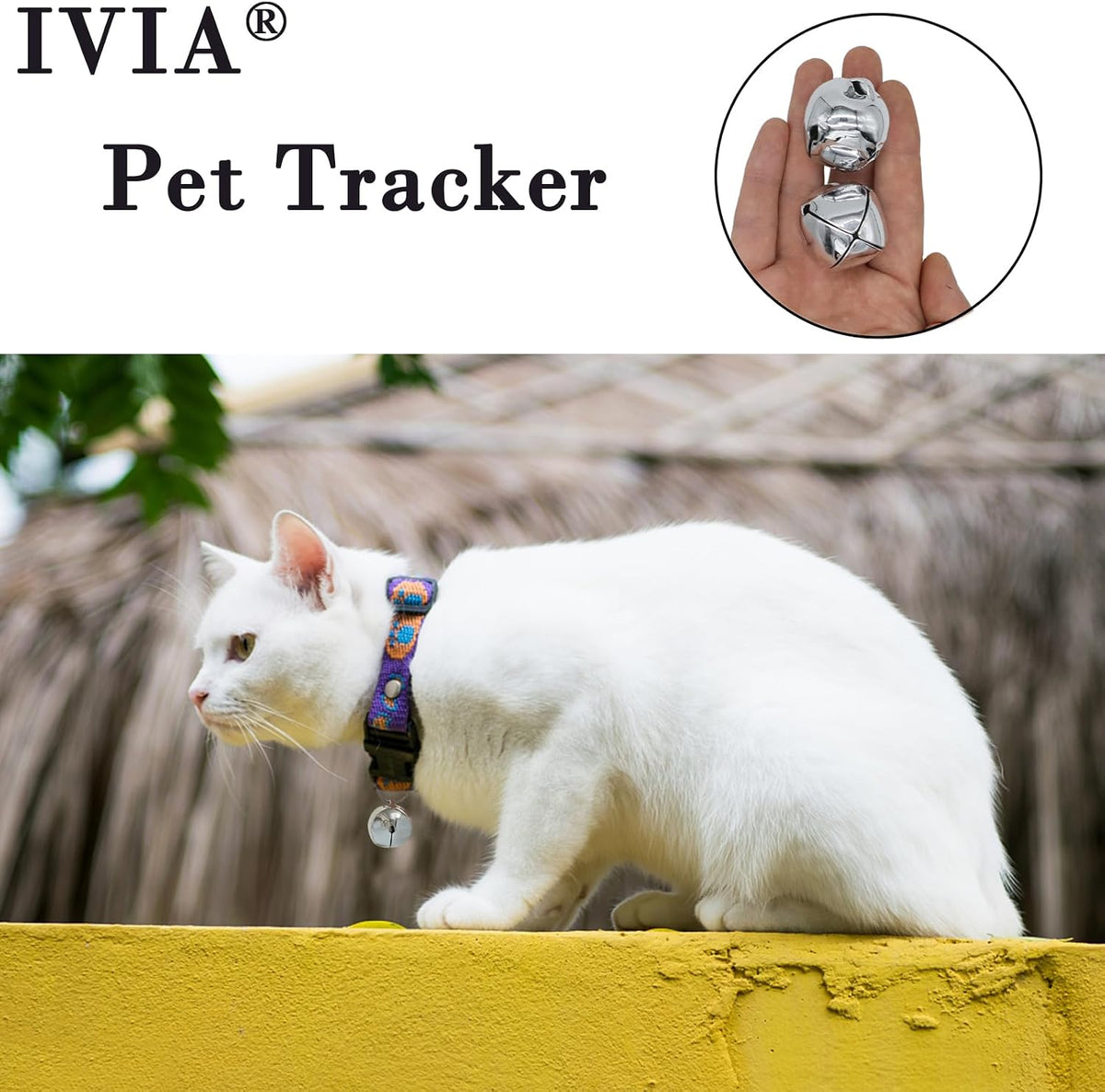 Ivia Pet large dog bell hanging ring detail