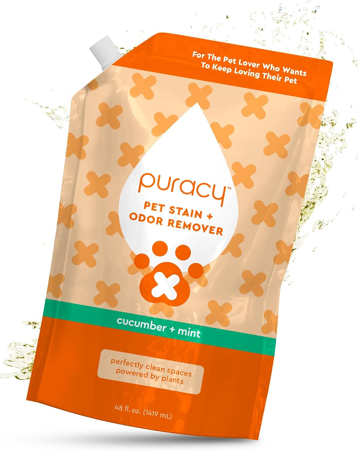 Puracy Pet Stain and Odor Remover - Enzyme Cleaner for Dog & Cat Urine and Poop on Carpet, Professional Pet Carpet Stain Remover, Cucumber & Mint, 25oz - Image 9