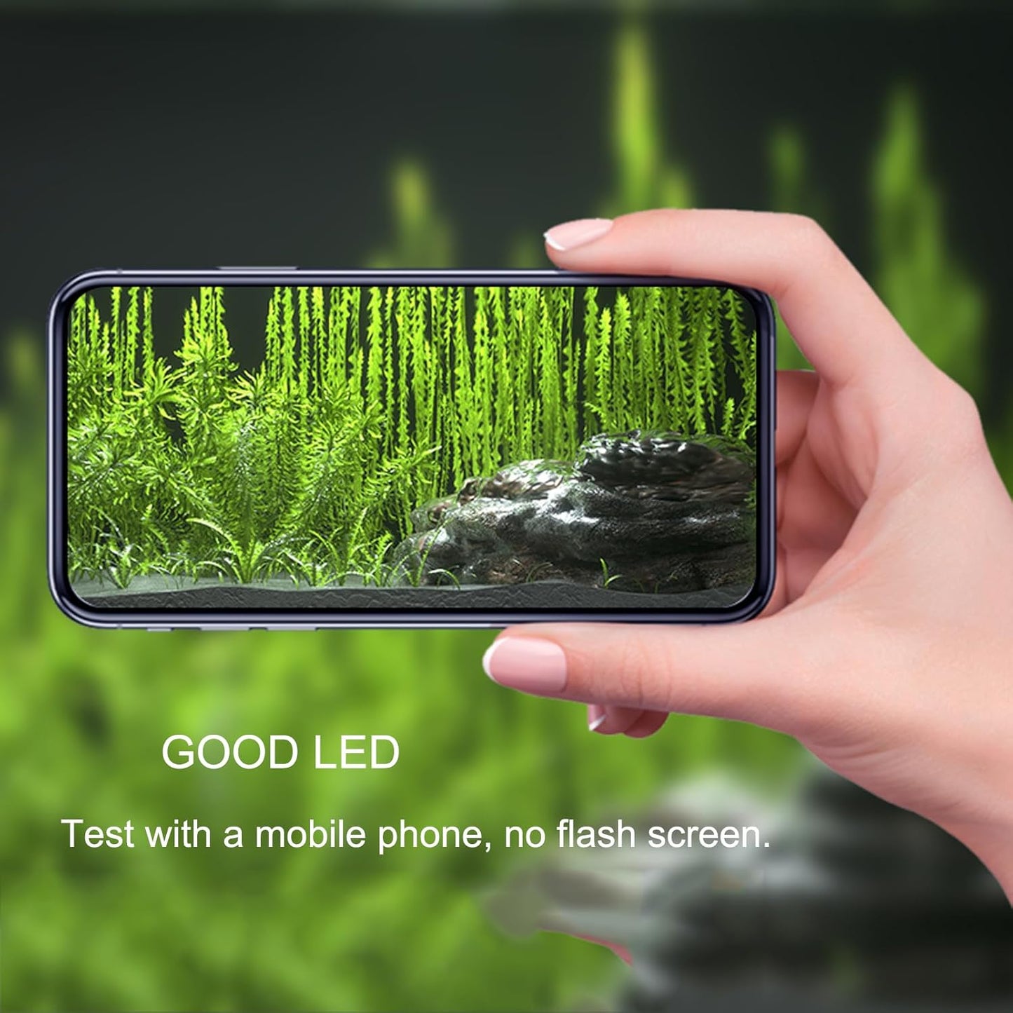 Carefree Fish aquarium light showing RGBW lighting spectrum