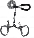 Dog Double Leashes,Rope Bungee Four Leash with Padded Handle Removable for 4 Dogs,Tangle-Free, Padded Handles, 360 degrees Swivel Control (Orange, 4 Way) - Image 10