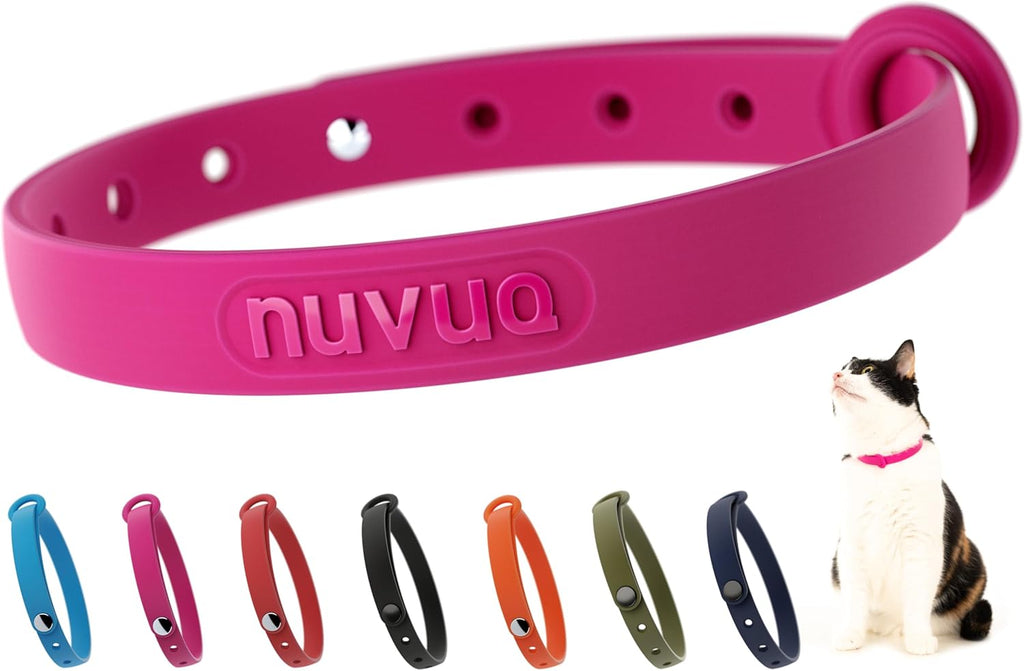 Silicone Cat Collar - Soft, Comfortable, and Lightweight Breakaway Collar with Name Tag Ring for Outdoor Cats and Sensitive Skin Pets by Nuvuq (6 " to 10 1/4", Black) - Image 10