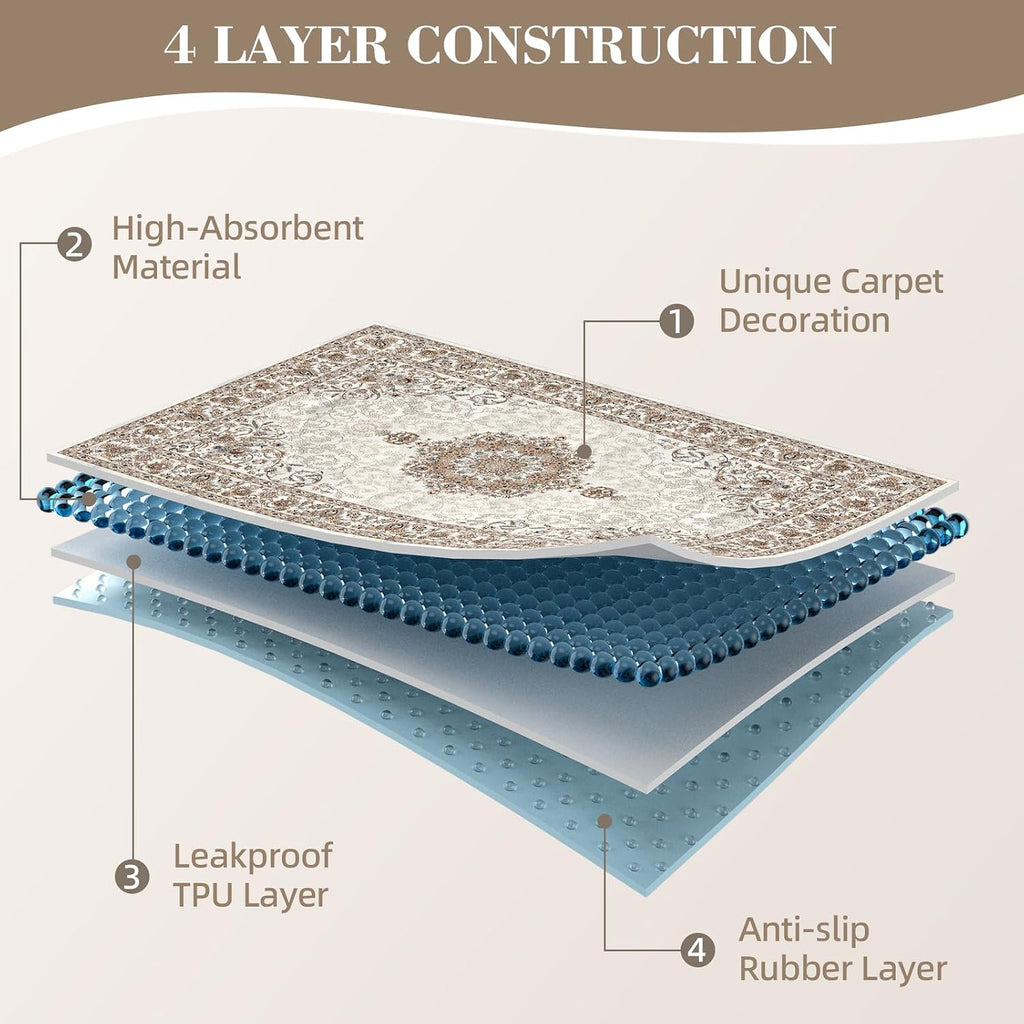Dogcator reusable dog mat showing quilted absorbent surface texture