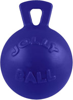 Jolly Pets Tug-n-Toss Dog Toy Ball with Handle, 8 Inches/Large, Blue - Image 15