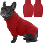IECOii XXL Dog Sweater,Thermal Knit Big Dog Sweater Christmas,Pet Turtleneck Doggy Sweatshirt for Extra Large Dogs Boy Girl,Stretchy Large Dogs Cold Weather Outfit Pitbull Clothes,(Green XXL) - Image 11