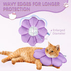 Adjustable cat Elizabethan collar drawstring toggle close up
