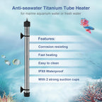 Hygger aquarium heater external IC thermostat digital LED display screen.