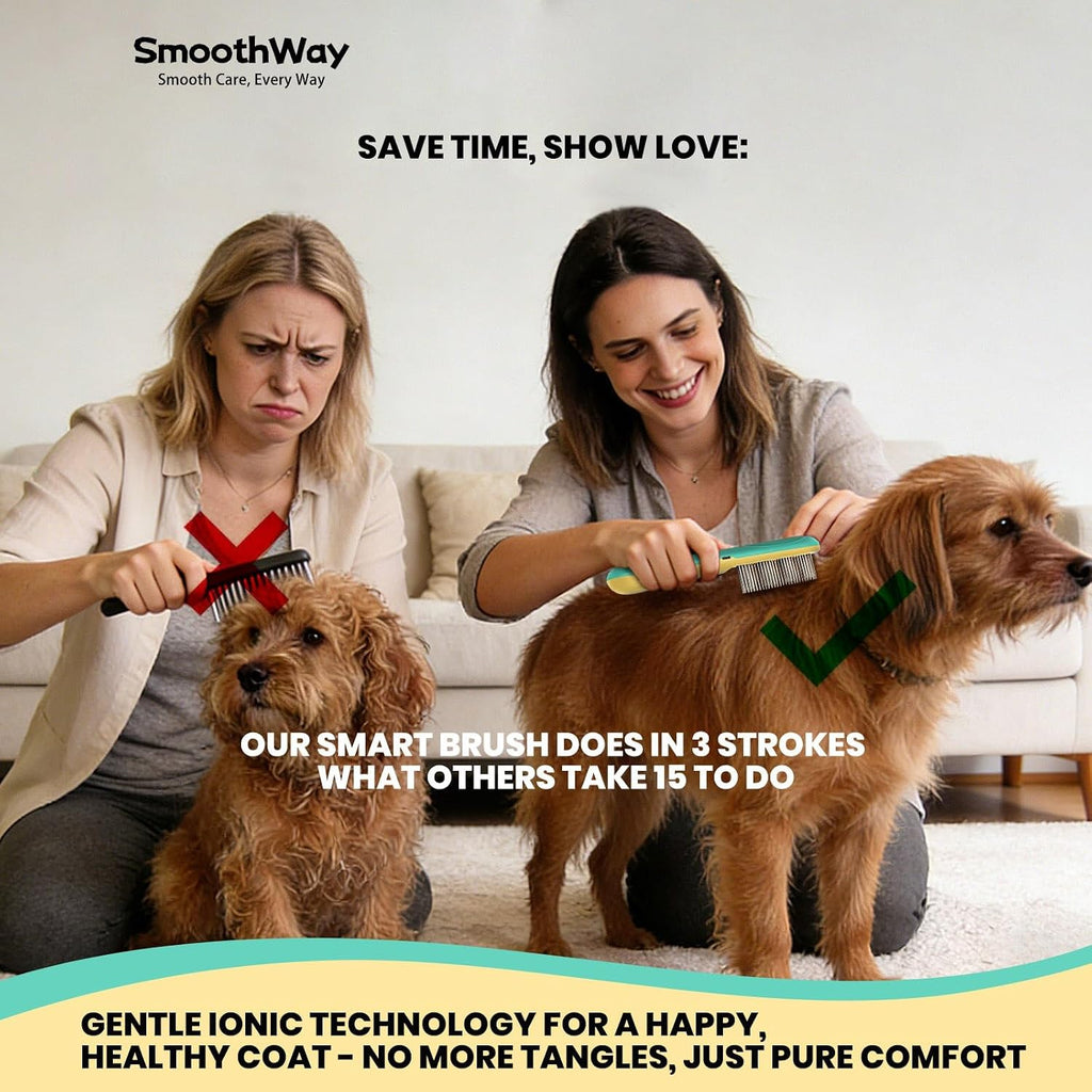 Smoothway grooming tool for long haired dogs and cats
