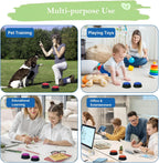 Gelabur starter set of eight customizable sound buttons for non verbal pet communication training.