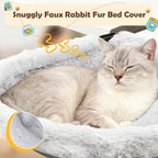Side profile of JinxZap hammock highlighting the sunken design for cat comfort.
