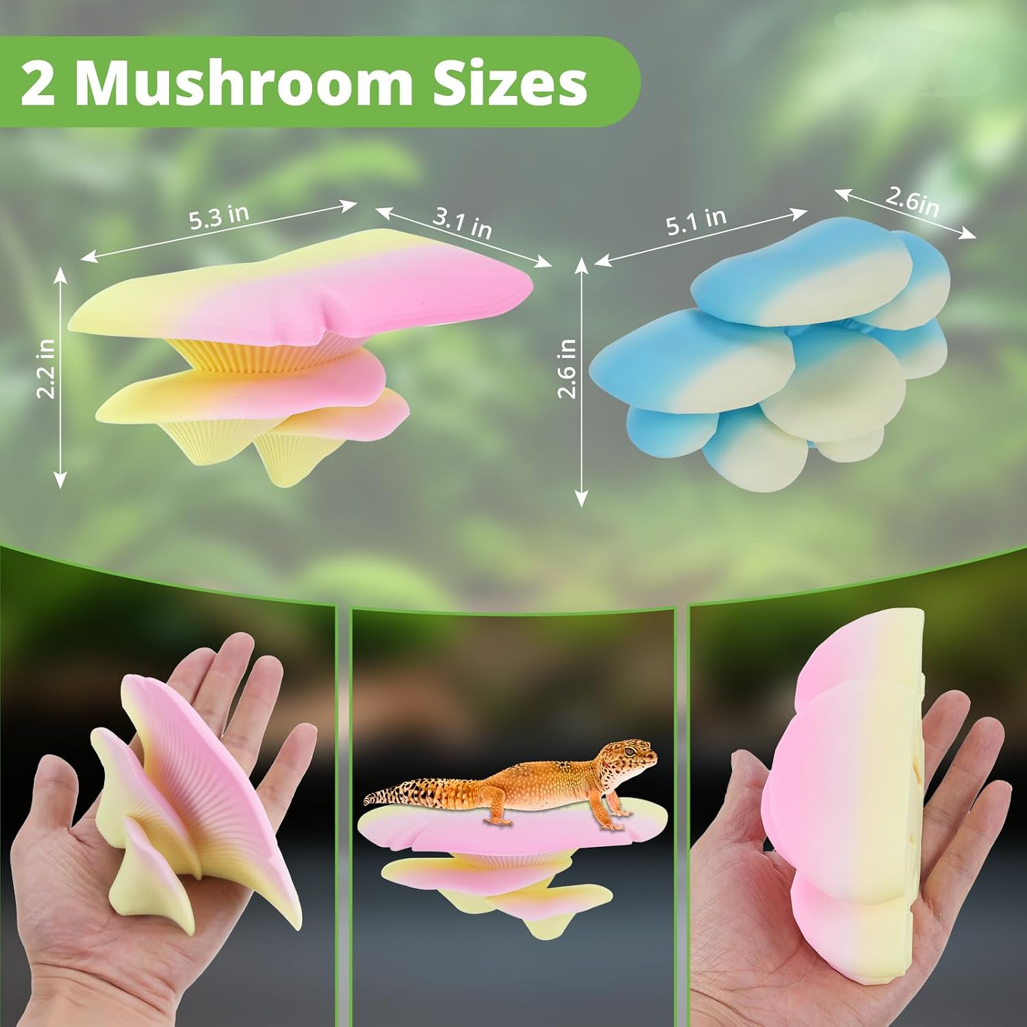 Close up of 3D printed mushroom decor texture