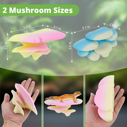 Close up of 3D printed mushroom decor texture