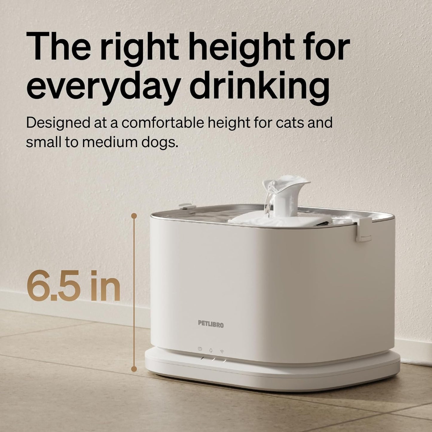 PETLIBRO Quiet Dog Water Fountain Stainless Steel Tray, Smart Pet Water Fountain for Dogs Inside with App Monitoring, 3L Dog Fountain Water Bowl, Automatic Water Dispenser for Dogs, Cat Water Fountain - Image 11
