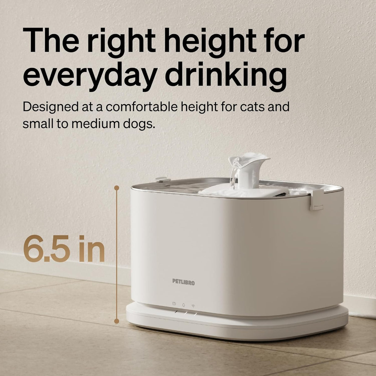PETLIBRO Quiet Dog Water Fountain Stainless Steel Tray, Smart Pet Water Fountain for Dogs Inside with App Monitoring, 3L Dog Fountain Water Bowl, Automatic Water Dispenser for Dogs, Cat Water Fountain - Image 11