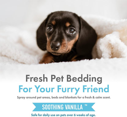 Instructions on Petkin hemp fragrance bottle for daily pet use