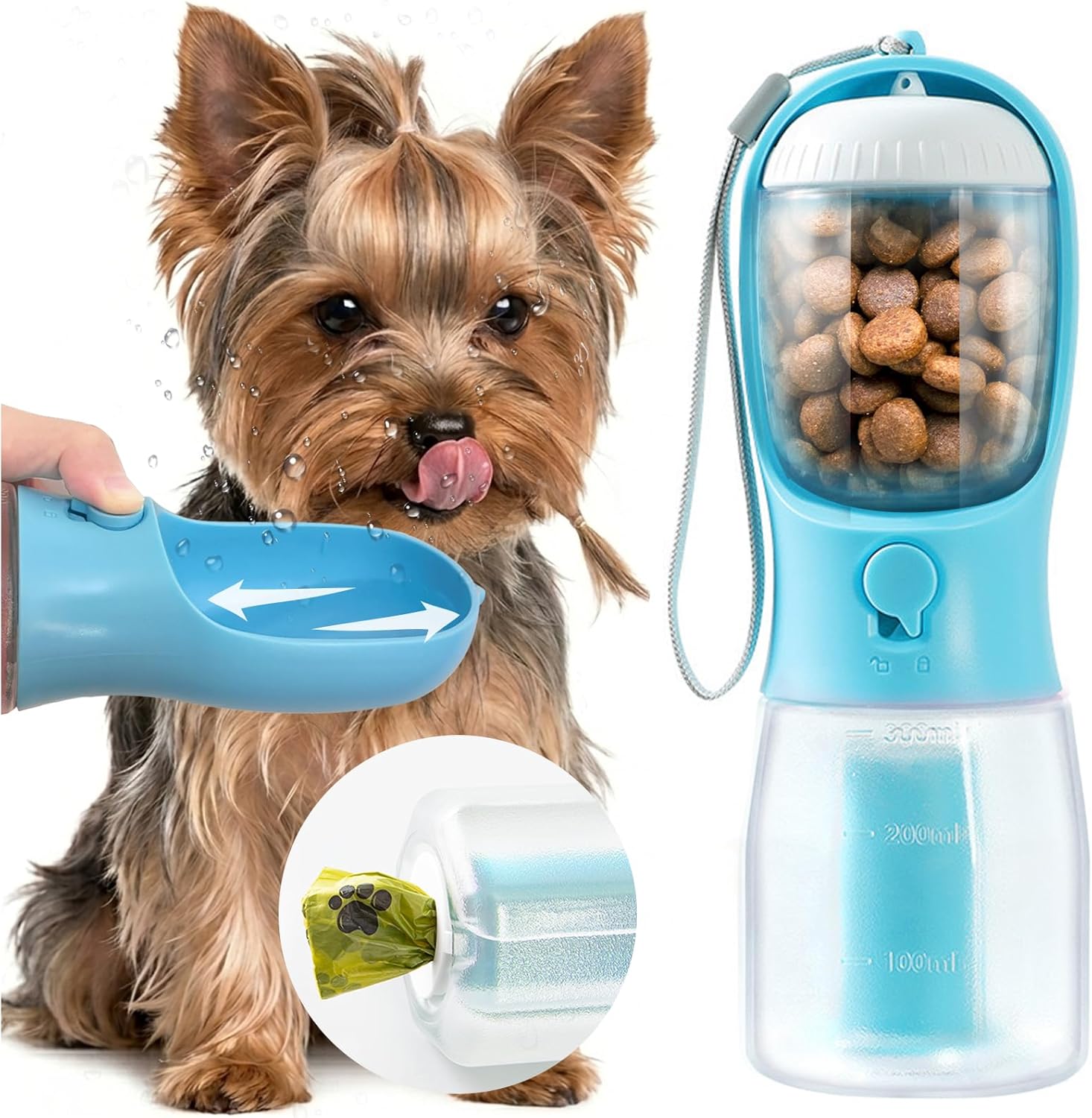 Premium imported USA pet travel bowl for small dogs on the go