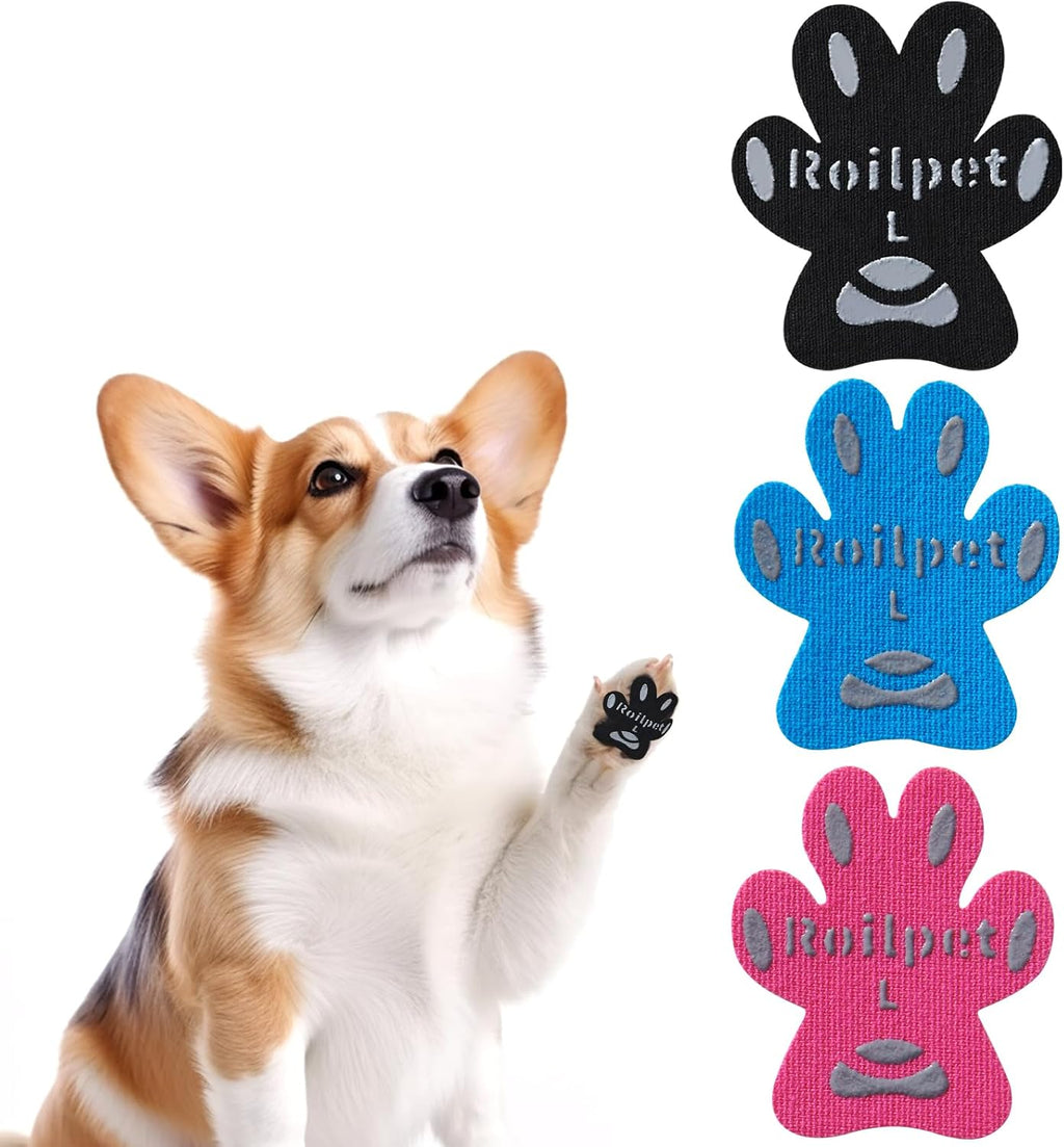 Dog Paw Protector Anti-Slip Pads, Toe Grips for Senior Dogs to Prevent Slipping on Hardwood Floors, Stronger Self-Adhesive Paw Pad Provide Traction for Elderly, Injured Pets (12 Sets - 48Pads, XL) - Image 14