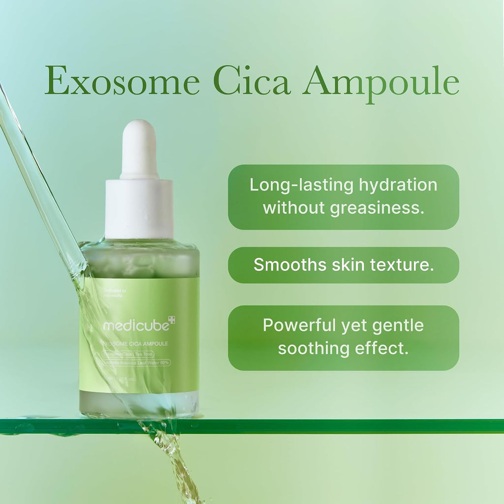 Medicube Exosome Cica Tea Tree Ampoule dropper applicator close up