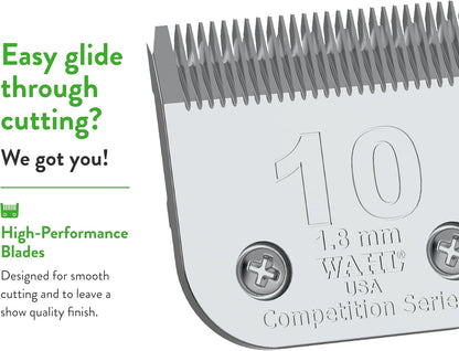 High carbon steel pet clipper blade with premium chrome finish