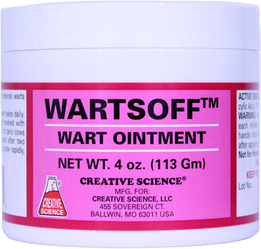 Creative Science Wartsoff wart removal ointment front view jar