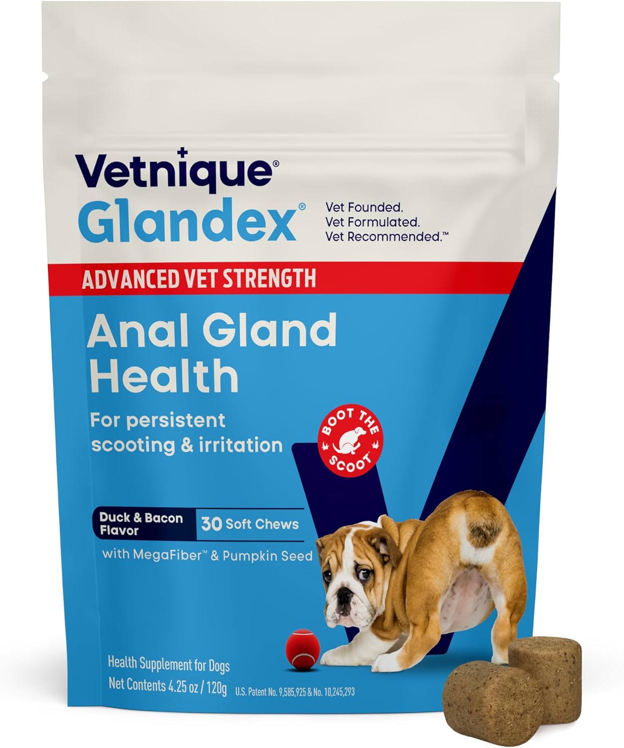 Vetnique Glandex Anal Gland Soft Chew Treats with Pumpkin for Dogs Digestive Enzymes, Probiotics Fiber Supplement for Dogs Boot The Scoot (Peanut Butter Chews, 60 Count) - Image 15