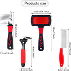 Patelai dog dematting comb close up highlighting the stainless steel safety blades