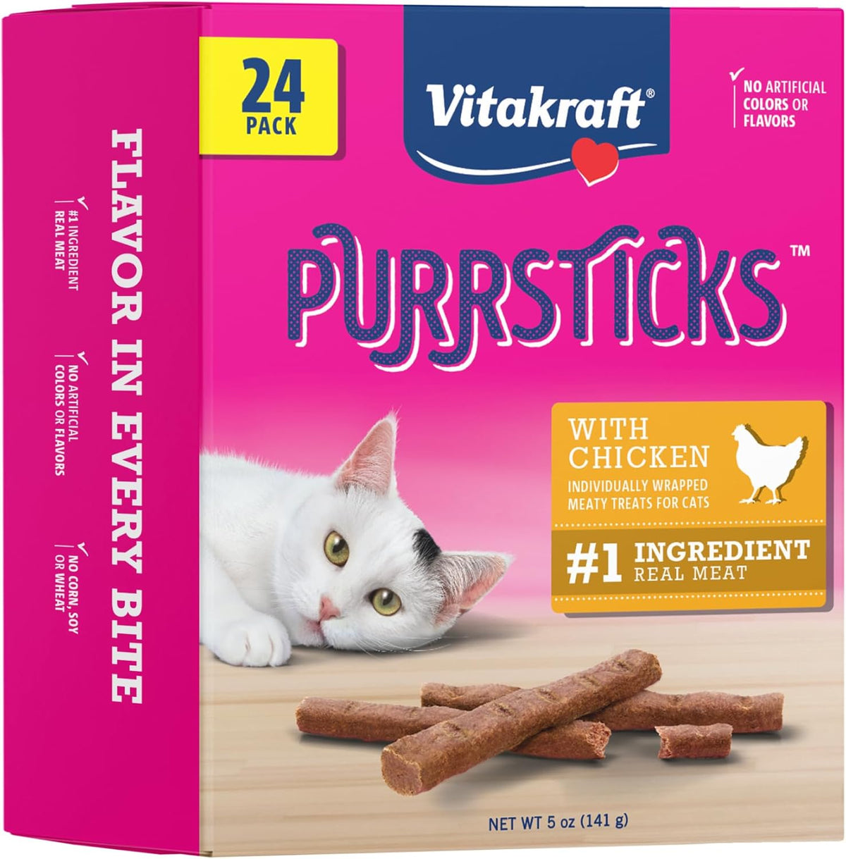 Vitakraft PurrSticks Meaty Cat Sticks - Chicken - Segmented and Breakable Meatstick - Deliciously Tender, 6 Count (Pack of 1) - Image 9